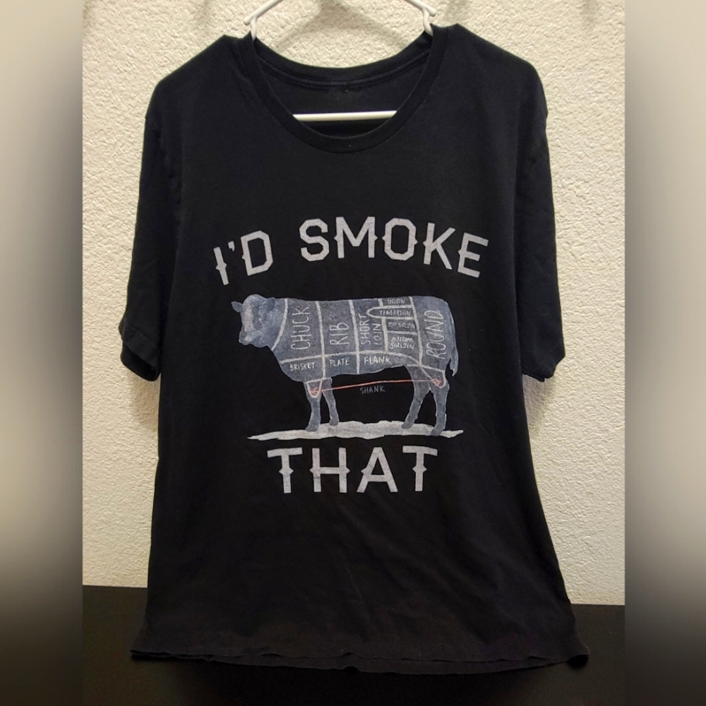 Brand New I'd Smoke That Black Men's Graphic XL T-Shirt BBQ